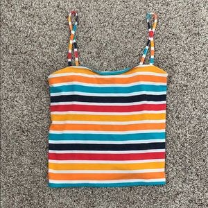 Striped crop top